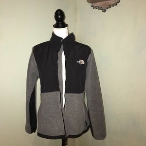 Worn Twice! North Face Denali Black Gray Jacket 🧥